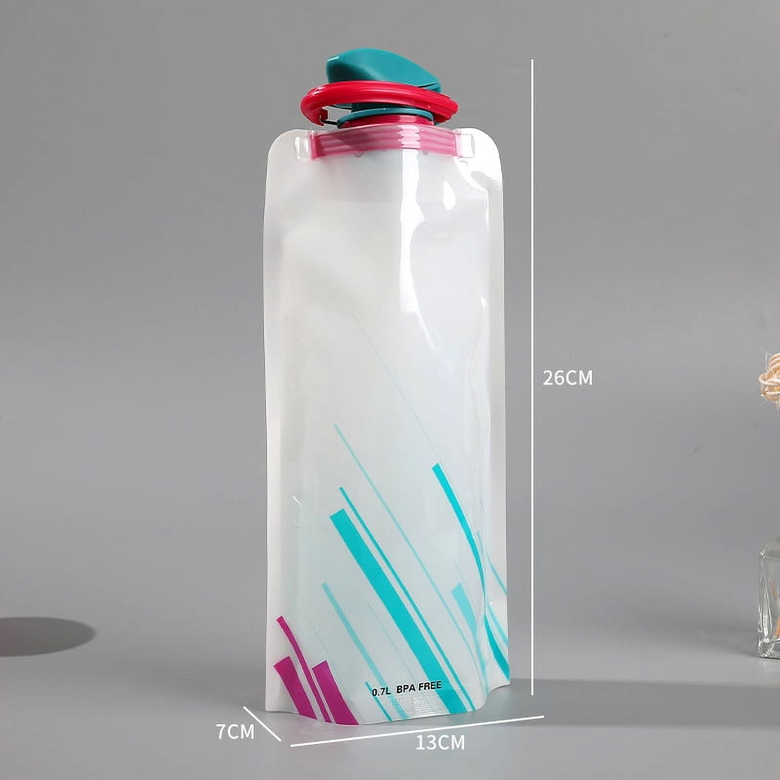 700mL Reusable Sports Travel Portable Collapsible Folding Drink Water ...