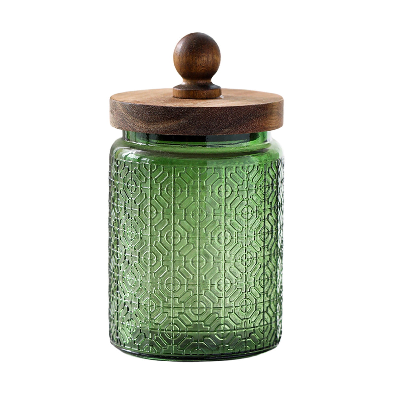 700ml Colored Glass Storage Jar, Clear Glass Canister with Lid for ...