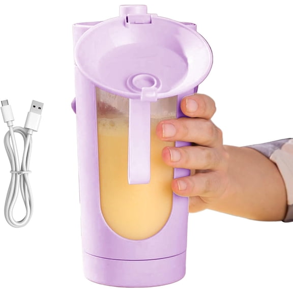 700ml Portable Blender Cup, USB Rechargeable Fruit Mixer,Single-Touch Pulse System, Leak-Proof Safety Lock, High-Capacity Battery for Travel and Office Use