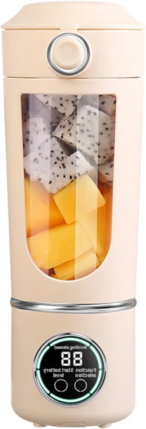 700ml Portable Blender Cup, USB Rechargeable Juicer Mixer for Smoothies & Shakes, Travel Friendly Kitchen Appliance for Home Gym Office