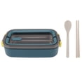 thumbnail image 1 of 700ml Stainless Steel Bento Box - Insulated Leakproof Lunch Container, Elegant Blue, 1 of 8