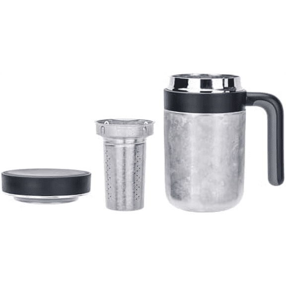 700ml Titanium Double-Walled Cup with Lid & Handle Vacuum Insulated Tea Coffee Mug with Filter for Loose Tea Reusable Keeping Hot & Cold Beverages Bottle Ti3237D$$Home Decor, Kitchen, & Other