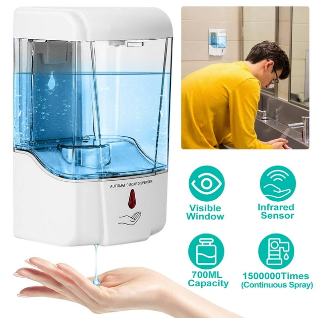 700ml Wall Mount Foam Soap Dispenser Automatic Infrared Sensor Touchless Hand Soap Dispenser