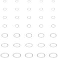 thumbnail image 1 of 700pcs 3-10mm 7 Sizes Oval Jumps Rings 18-24 Gauge Close but Unsoldered Connector Rings Stainless Steel Jewelry Rings Connectors for DIY Jewelry Making Stainless Steel Color for making, 1 of 9