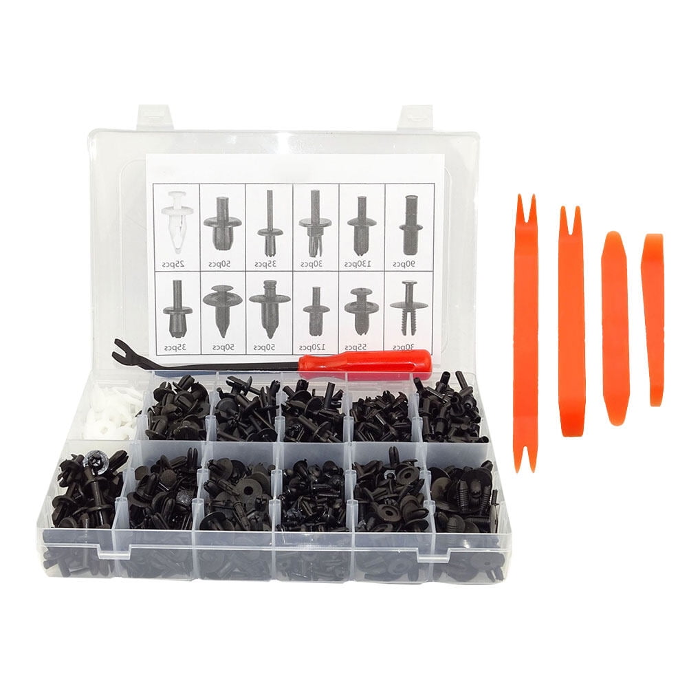 700pcs Car Rivet Fastener Retainer Push Pin Body Bumper Rivet Trim
