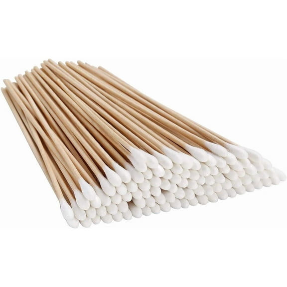 700pcs Count 6" Cotton Swabs Wooden Sticks Cotton Tipped Applicator