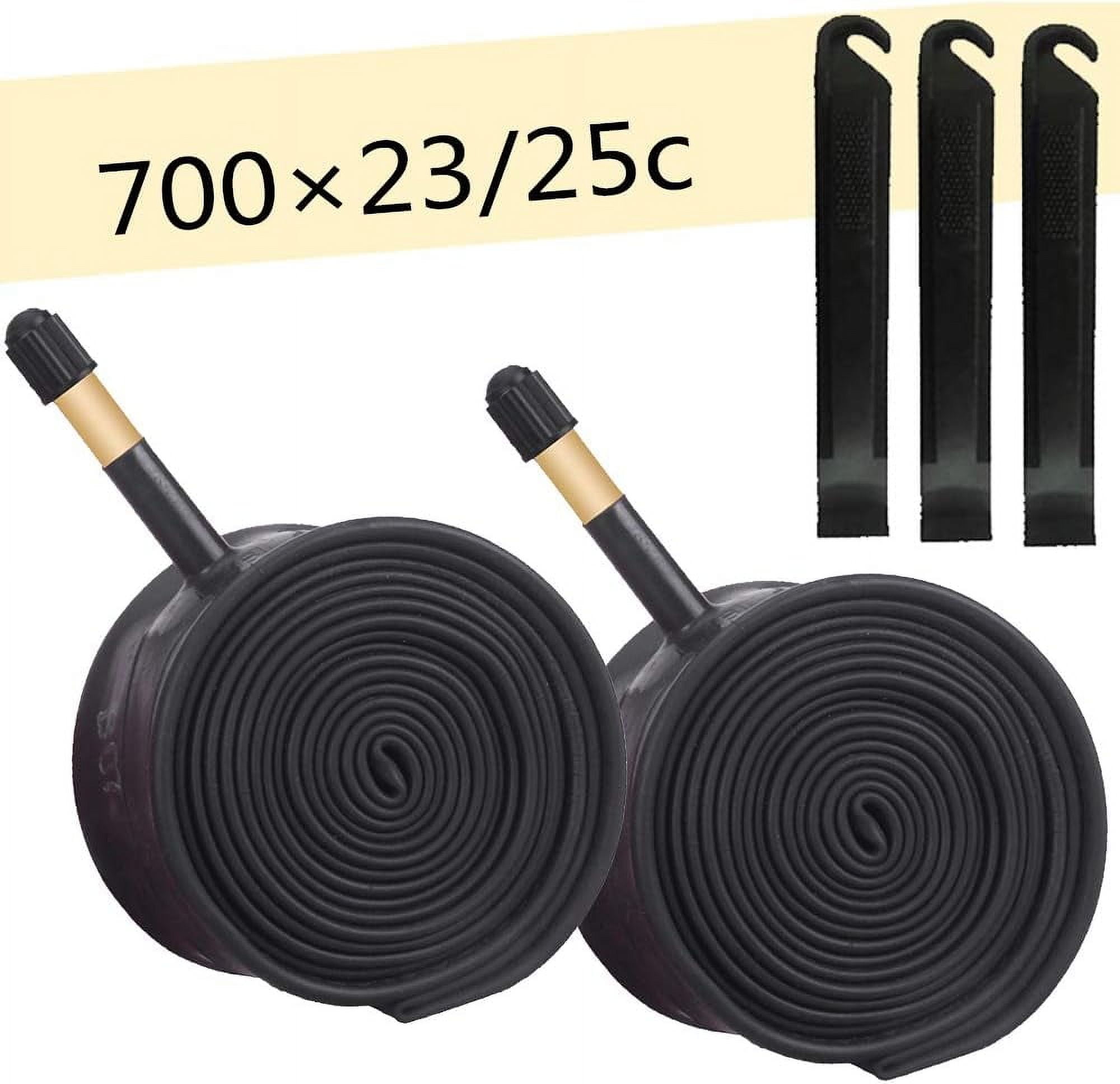 700x23/25c Bike Tube with Tire Levers,Bike Replacement Inner