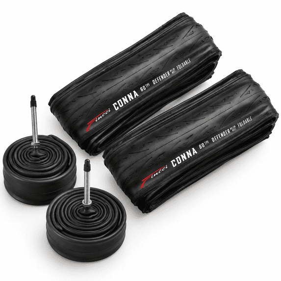 700x23c Road Bike Tires and Tubes Set, Foldable with Kevlar Bead, 60 ...