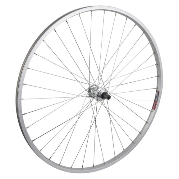 700x28/35c Wheel Rear Silver QR Alloy 5-7 Speed, 36H UCP Spokes