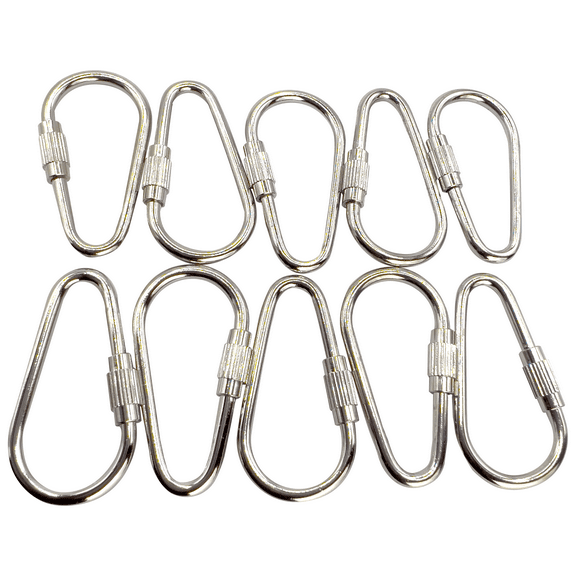 7010 Pk10 Nickel Plated 1 3/8 Inch Pear Toy Quick Link M&M Bird Toys - Convenient