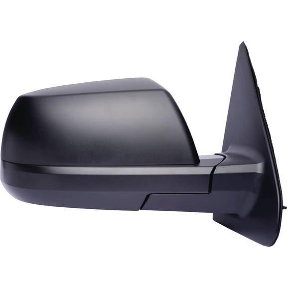 70123T - Fit System Passenger Side Mirror For 07-13 Toyota Tundra Pick-Up Sr-5 Base Model, W/ Out Cold Climate Package, Textured Black, Foldaway, Power