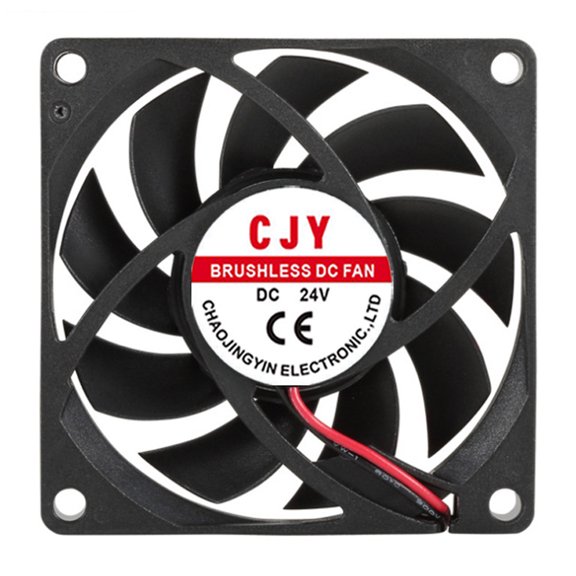 7015 Cooling Fan, Low Noise High Efficiency with ABS Design, for PC Servers, Printers and Electronic Devices 5V 12V 24V