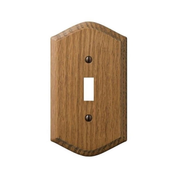 701T Country Wood 1 Toggle Wall Plate  Oak