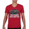 thumbnail image 1 of 702 HP Power Pickup Truck Men's V-Neck T-shirt American 4x4 Offroad 1500 V8 Performance, 1 of 7