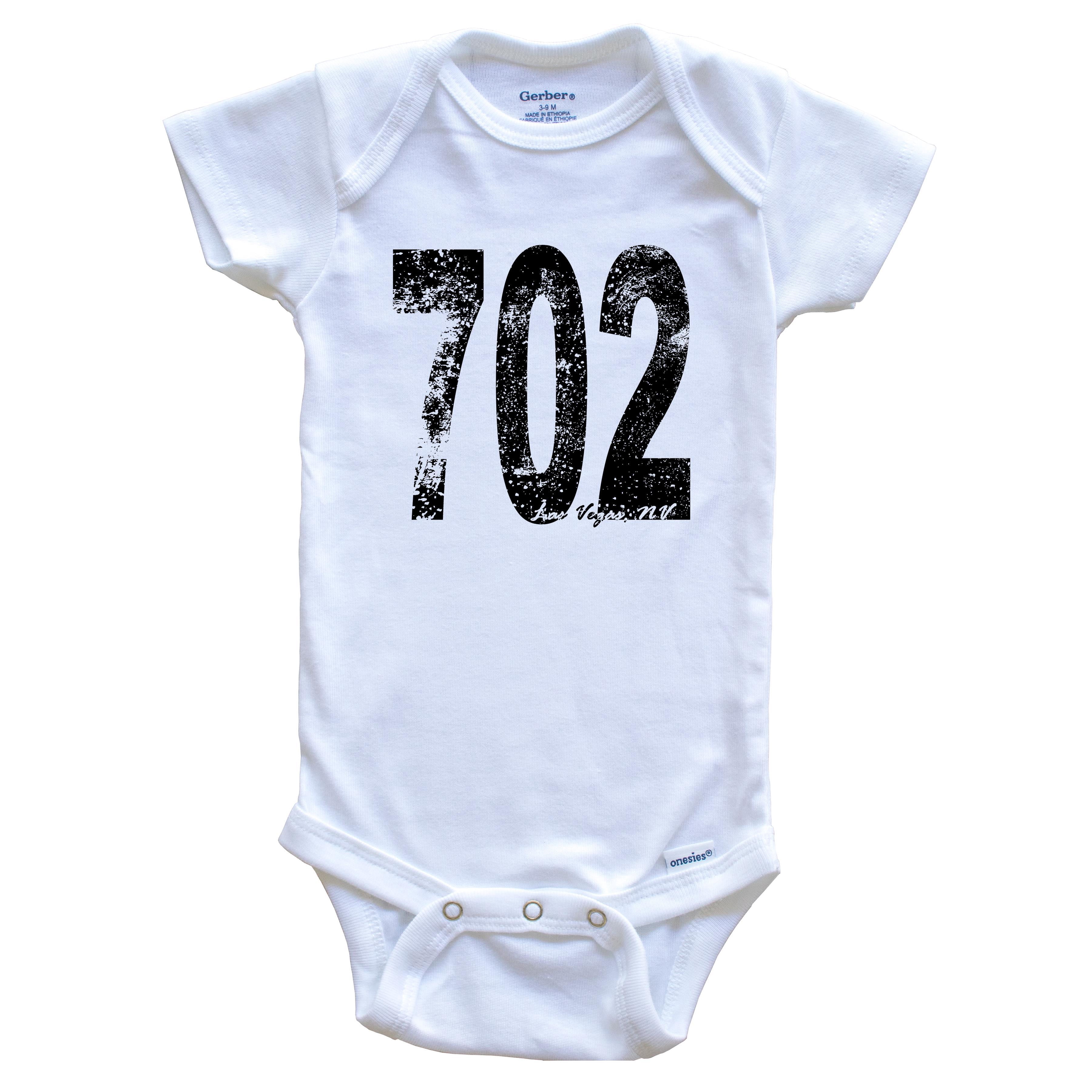 702 Las Vegas Nevada Area Code Baby Bodysuit - One Piece Baby Bodysuit, 3-6 Months White