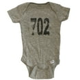 thumbnail image 1 of 702 Las Vegas Nevada Area Code Baby Bodysuit - One Piece Baby Bodysuit - Grey, 1 of 2
