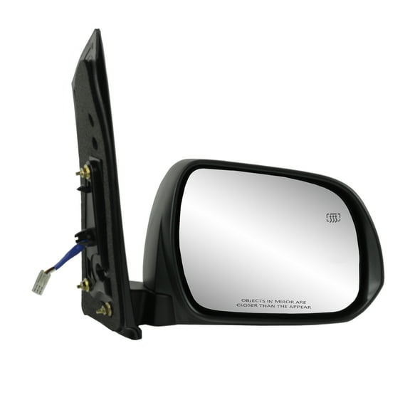 70203T - Fit System Passenger Side Mirror for 13-14 Toyota Sienna, textured black w/ PTM cover, foldaway, w/o spot Mirror, Heated Power