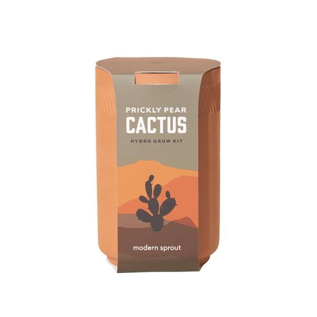 Modern Sprout Terracotta Prickly Pear Cactus Hydro Grow Kit
