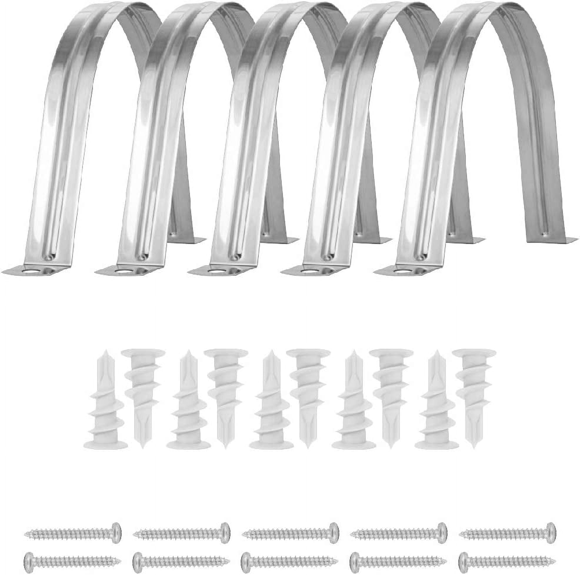70264 Stainless Steel Hose Hangers with Self Tapping Drywall Anchors