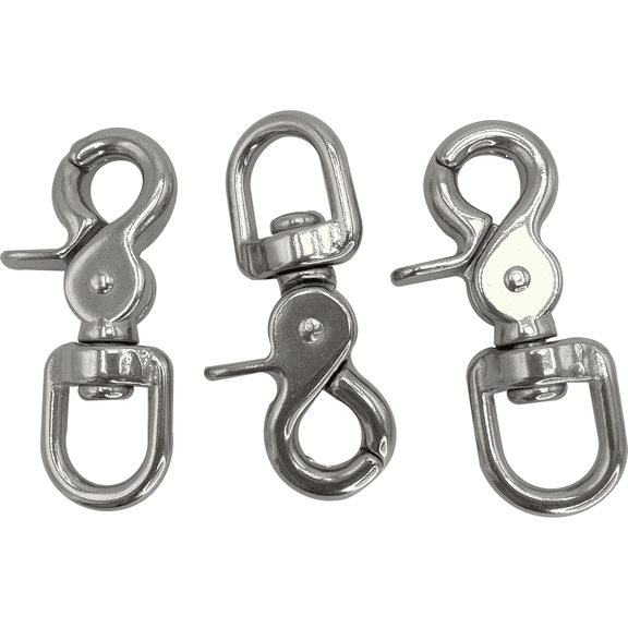 7027 Pk3 Round Ring Cage Lock 1 Inch Stainless Steel Pack Size