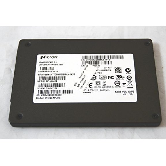 702865-001 HP Micron RealSSD C400 2.5 Solid State Drive SSD 256GB SATA 6Gb/s