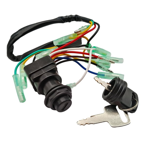 703 82510 43 Ignition Main Key Switch Assembly for Yamaha Outboard 2 & 4 Stroke Motors Remote Control Box 703-82510-44-00 703-82510-42-00