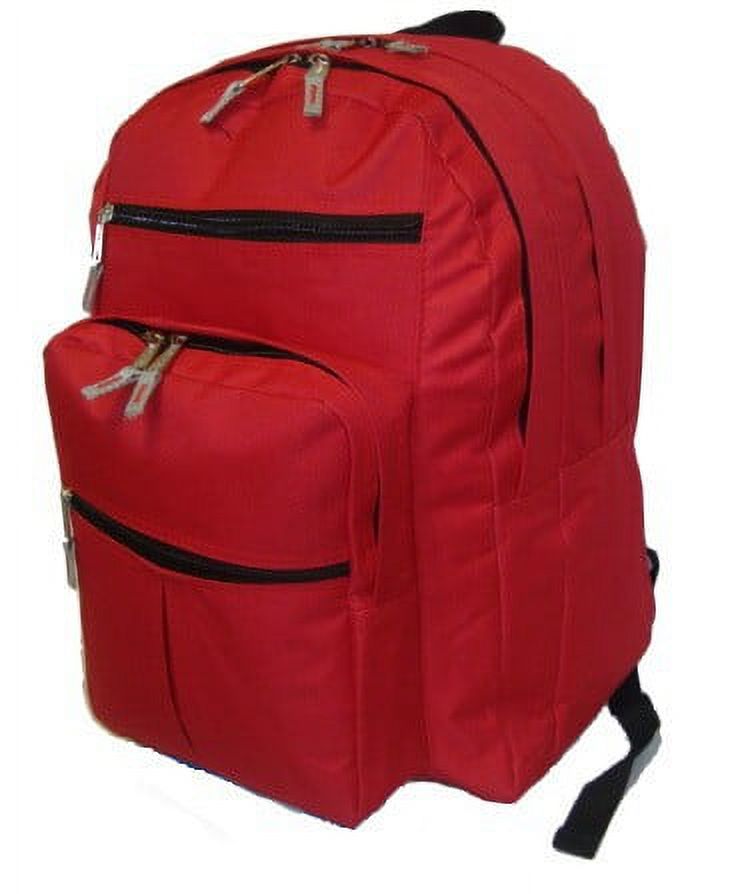 703152 18 Multi Pocket Backpack - Red Case of 24 - image 1 of 1
