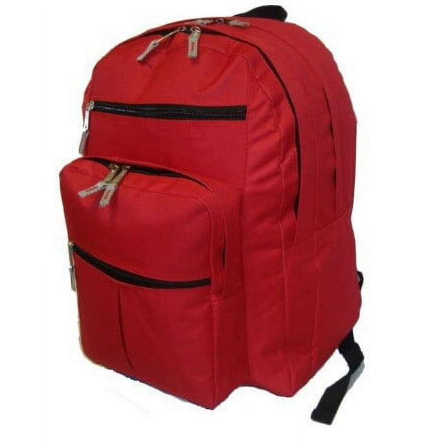 703152 18 Multi Pocket Backpack - Red Case of 24