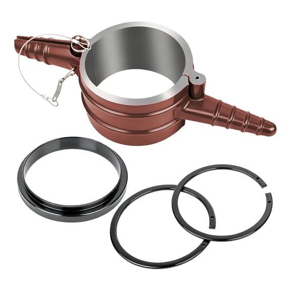 7040 Piston Ring Compressor Tool with Adapter and Anti-Polishing Ring, Piston Ring Compressor Kit Compatible with Cummins ISX/QSX 15, Caterpillar 3400, 3406, 3408, 3412 and C-15