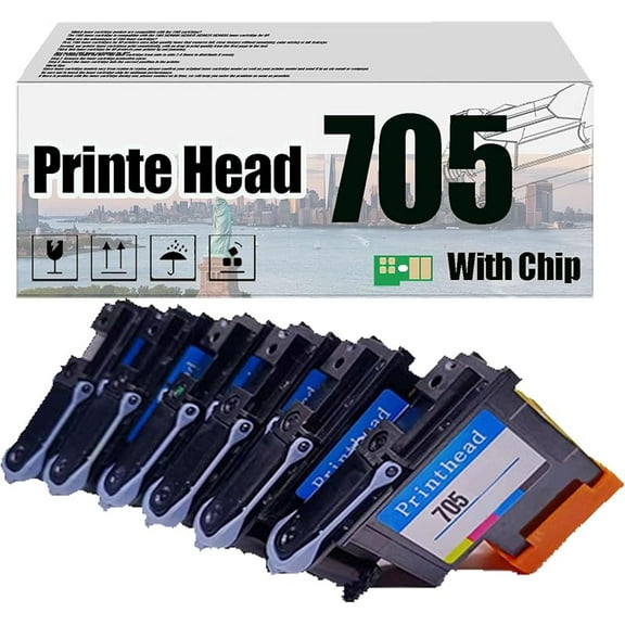 705 CD953A CD954A CD955A CD956A CD957A CD958A Print Head Printhead, Compatible for HP DesignJet 5100 Printers, High Print Volume with Chip