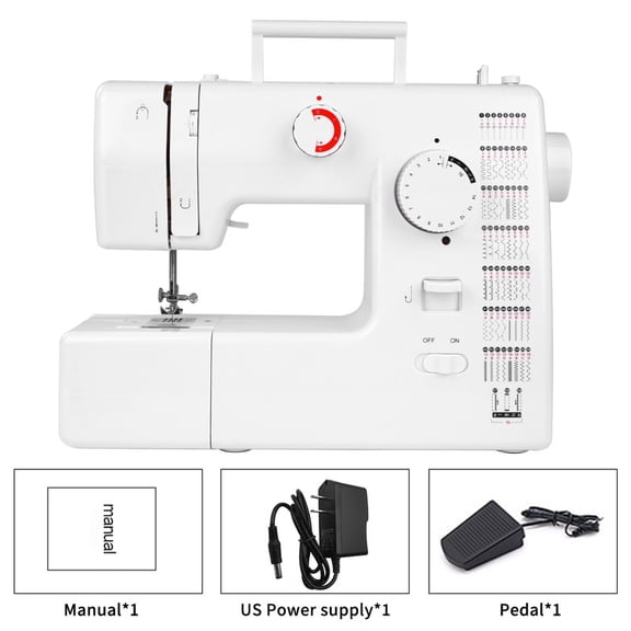 705 Multifunctional Home Sewing MachineTwo options for double needle sewing mode and single needle sewing mode, Capable of Sewing Up to 6 Layers of Fabric, Meeting DIY Sewing Needs