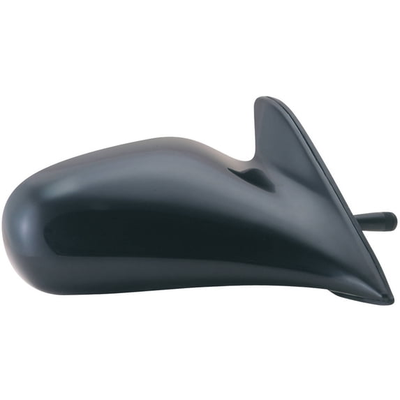 70541T - Fit System Passenger Side Mirror for 98-02 Toyota Corolla Sedan, black, US built, non-foldaway, Manual Remote