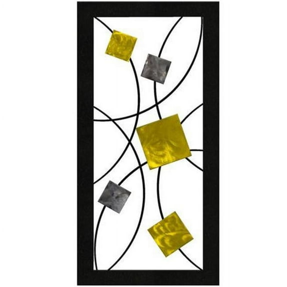 7055 817865022517 William Metal Wall Art - Candy Yellow