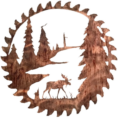 7055 Inc Buzz Blade Moose Wall D cor