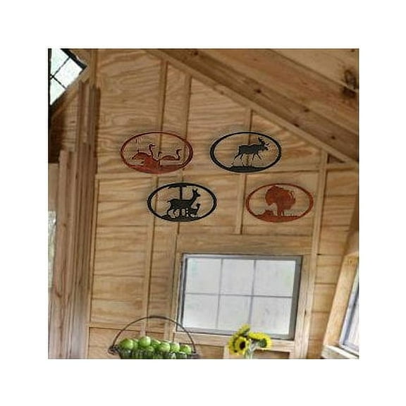 7055 Inc Moose Oval Wall D cor