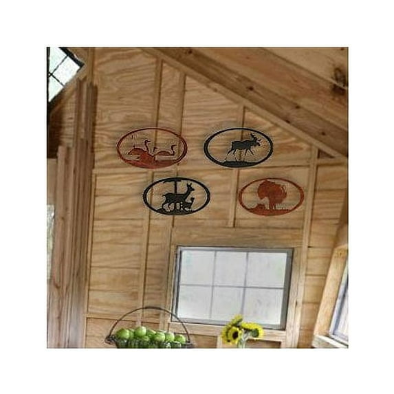 7055 Inc Moose Oval Wall D cor