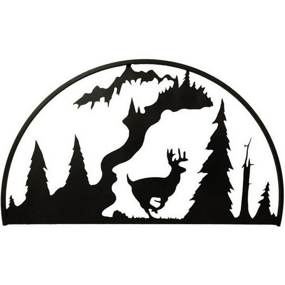 7055 Inc Running Deer Hoop Wall D cor