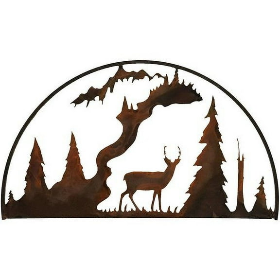 7055 Inc Standing Deer Hoop Wall D cor