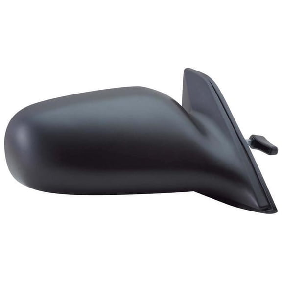 70563T - Fit System Passenger Side Mirror for 95-96 Toyota Tercel 2/4 door, black, non-foldaway, Manual Remote
