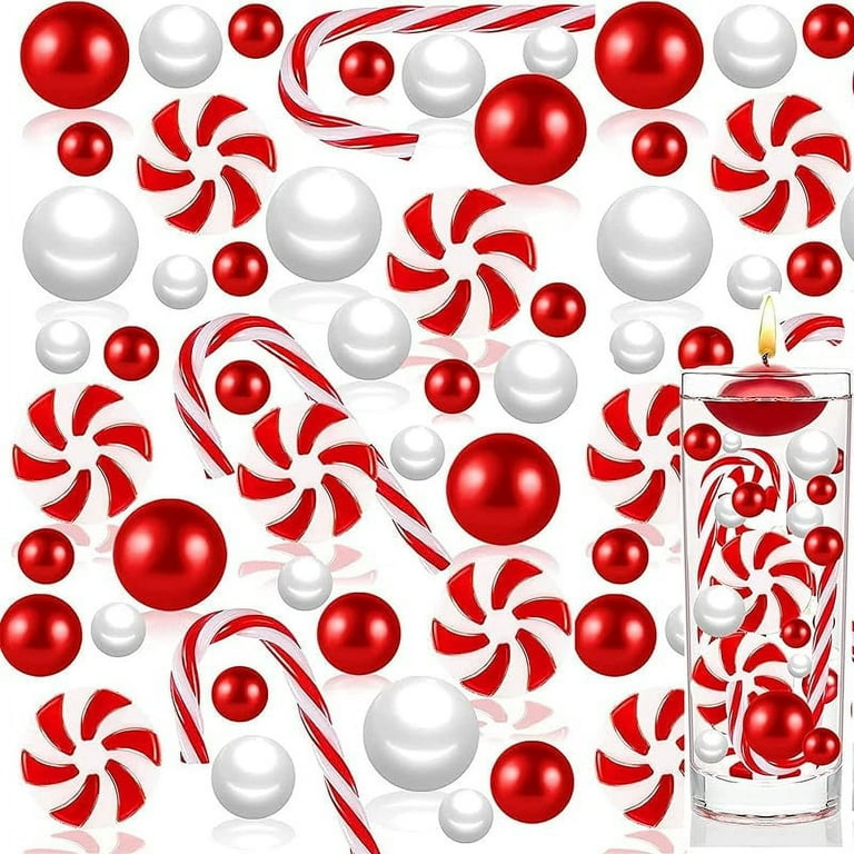 7065pcs Christmas Vase Filler- Floating Pearls For Vases