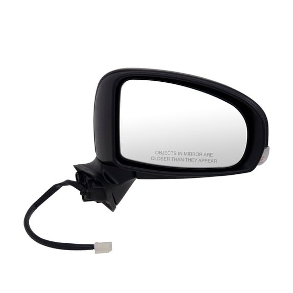 70681T - Fit System Passenger Side Mirror for 15-16 Toyota Prius Sedan, textured black w/ PTM cover, w/ turn signal, foldaway, Heated Power