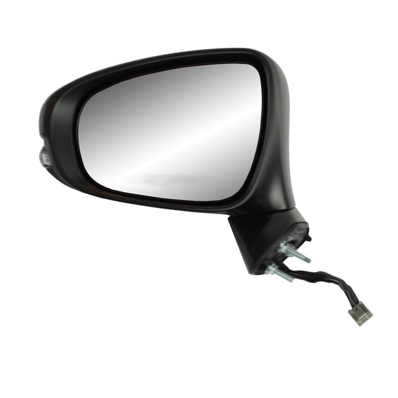 70698T - Fit System Driver Side Mirror for 11-13 Lexus CT200h, black w/ PTM cover, w/ turn signal, puddle lamp, foldaway, w/o memory, w/o auto dimming, Heated Power