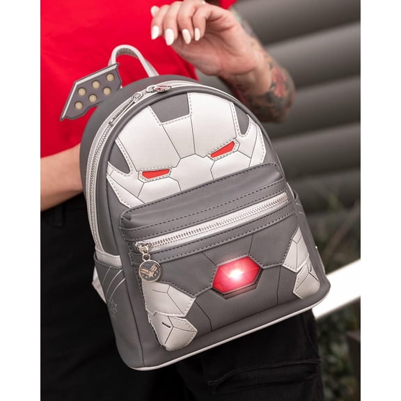 Marvel Iron Man War Machine Cosplay Mini Backpack Lights Up Loungefly