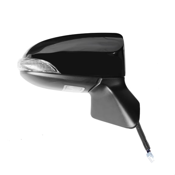70731T - Fit System Passenger Side Mirror for 14-16 TOYOTA Venza, (textured black w/PTM cover, w/turn signal, w/puddle lamp, w/memory, power folding), R, HP