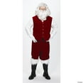 thumbnail image 1 of 7077-XXL SANTA VELVET VEST WITH BUTTONS, 1 of 2