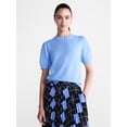 thumbnail image 1 of Free Assembly Women’s and Women's Plus Pointelle Sweater with Puff Sleeves, Sizes XS-4X, 1 of 5