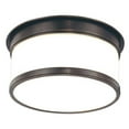 thumbnail image 1 of 709-OB-Hudson Valley Lighting-Geneva - One Light Flush Mount - 9.25 Inches Wide by 4.75 Inches High-Old Bronze Finish, 1 of 2