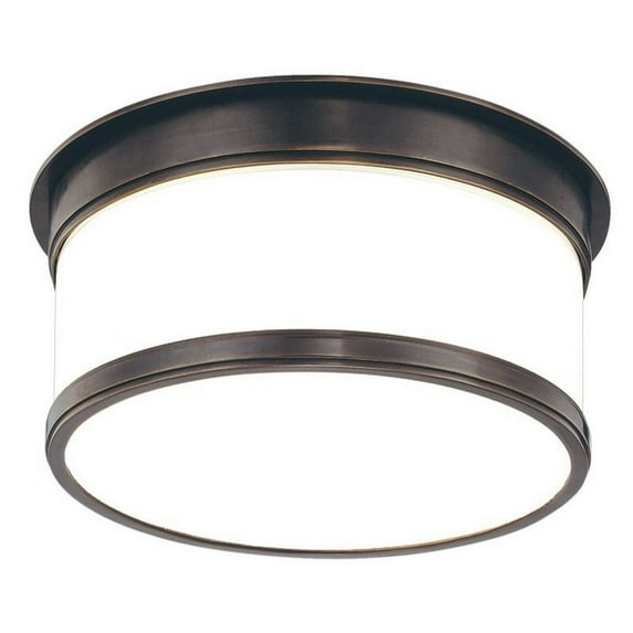 709-OB-Hudson Valley Lighting-Geneva - One Light Flush Mount - 9.25 Inches Wide by 4.75 Inches High-Old Bronze Finish