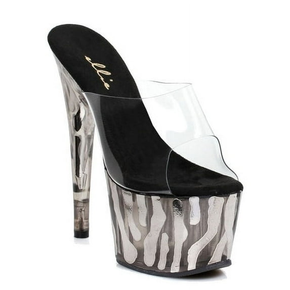 709-RUGGED , 7 Inch Mule With Metallic Zebra Pattern