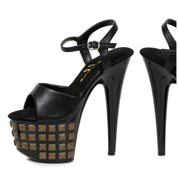 709-Stud 7" Studded Platform Sandal